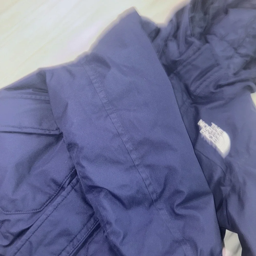 North Face Boys XXS 5 DryVent 600 Fill Down Hooded Winter Parka Navy